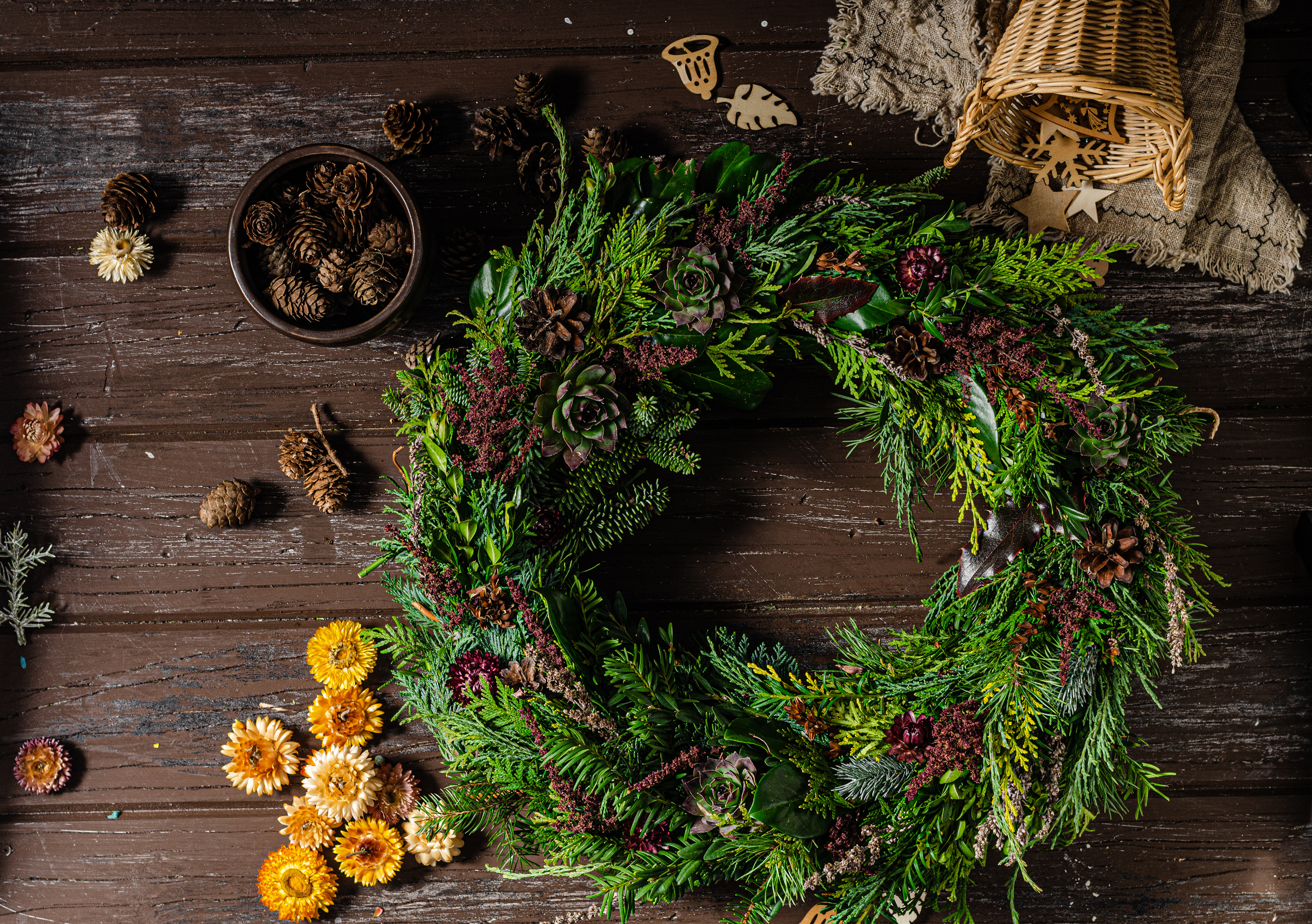 Adventskränze selber machen